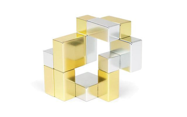 Playable Art Metal Cube (Gold/Silver)