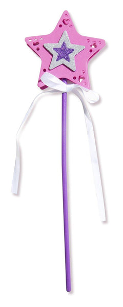 Melissa & Doug Mess-Free Glitter Foam Tiara & Wand