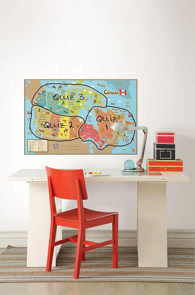 Dry Erase Canada Map