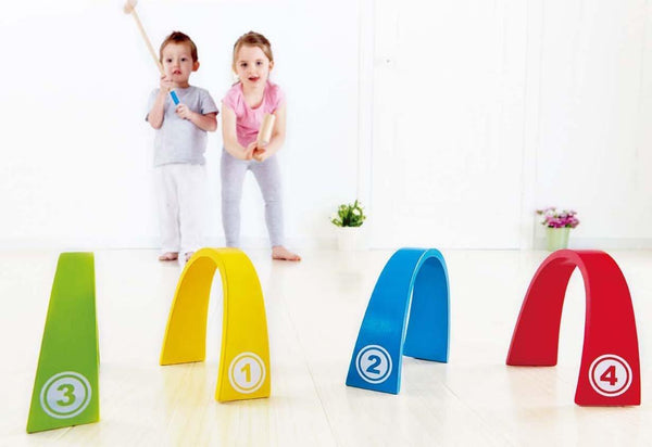 Hape Rainbow Croquet Caddy (Montreal, In-Store or Pickup ONLY)