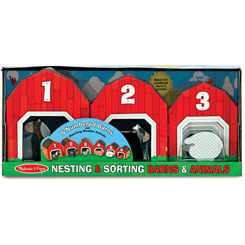Melissa & Doug Nesting and Sorting Barns and Animals
