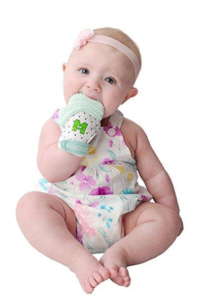 Munch Mitt Baby Teething Mitten Mint Green