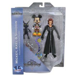 Kingdom Hearts Mickey Mouse, Axel, and Shadow Action Figure Set