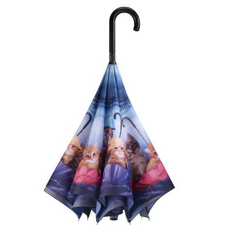Galleria Reverse Close Umbrella Kittens Ahoy
