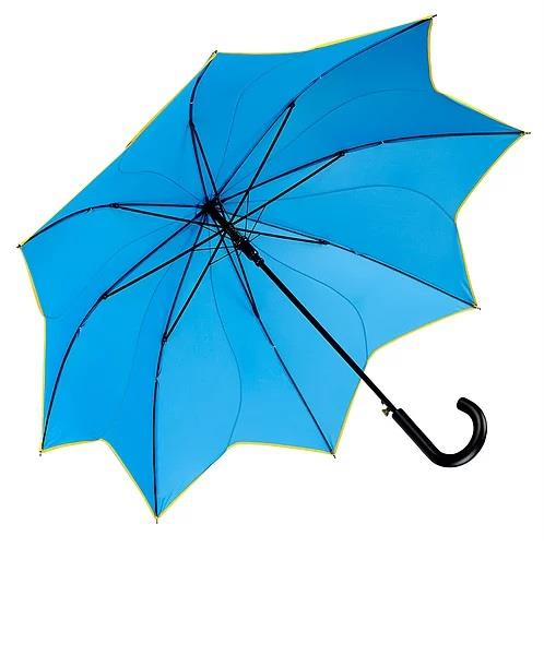 Galleria Swirl Umbrella Aqua/Yellow