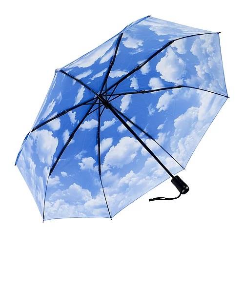 Galleria Reverse Close Folding Umbrella Clear Skies