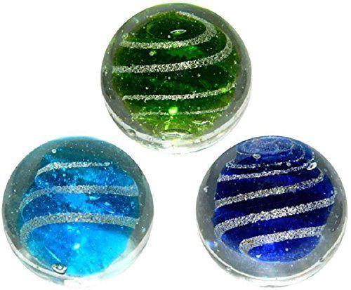 House of Marbles Handmade Jetstream (Light Blue) 25mm