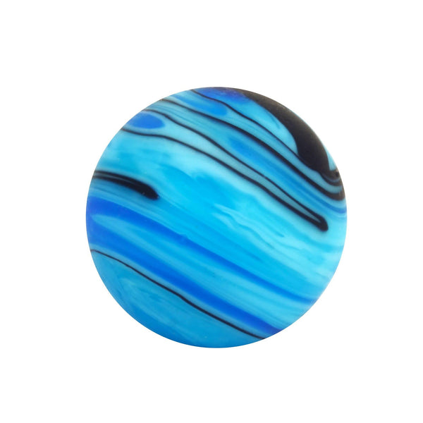 House of Marbles Handmade Sandstorm (Blue) 22mm