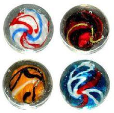 House of Marbles Handmade Celebration (White,Red,Blue) 25mm
