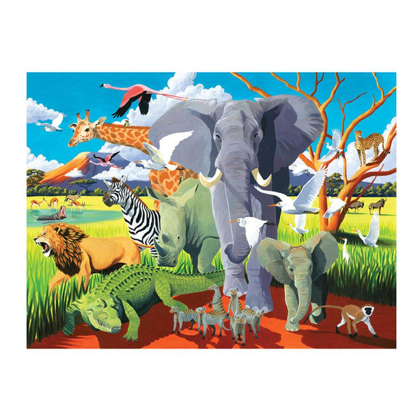 Crocodile Creek Puzzle Wild Safari (500 pcs)