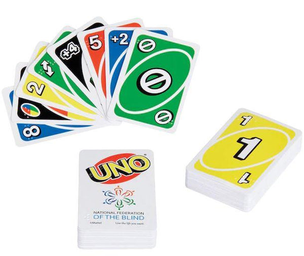 Uno Braille Card Game