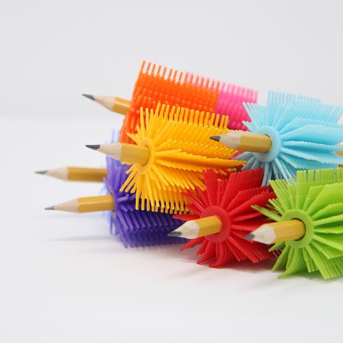 Spike Pencil Grippers (Light Blue/Aqua)