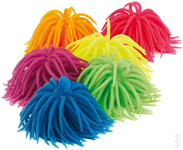 Smile Maker Squishy Tentacle Ball Yellow