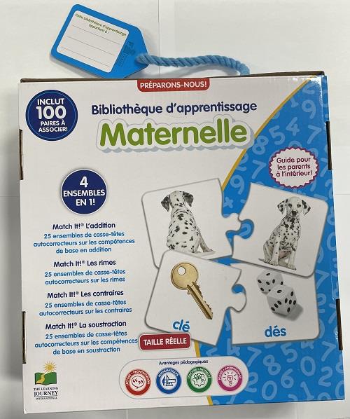 Bilbliothèque d'apprentissage Maternelle