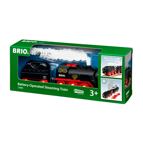Brio Battery-Operated Steaming Train - 33884