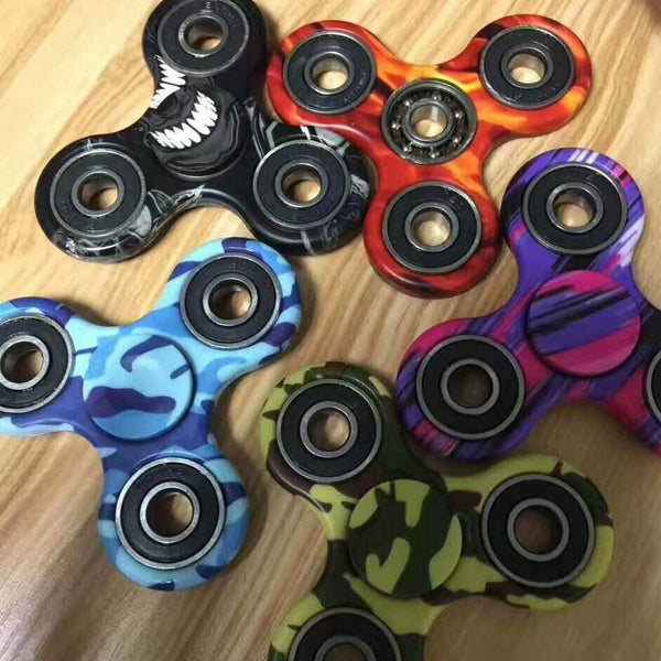 Fidget Hand Spinners Camouflage (Blue)