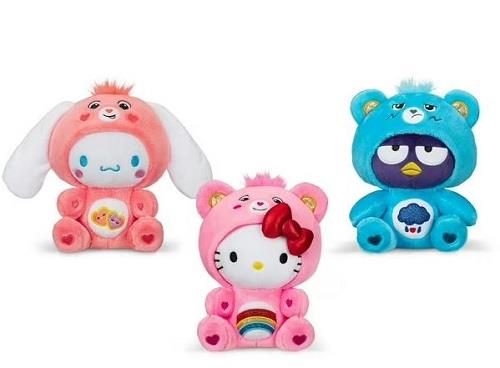 Hello Kitty Care Bear Plush (Pink Rainbow Cheer)