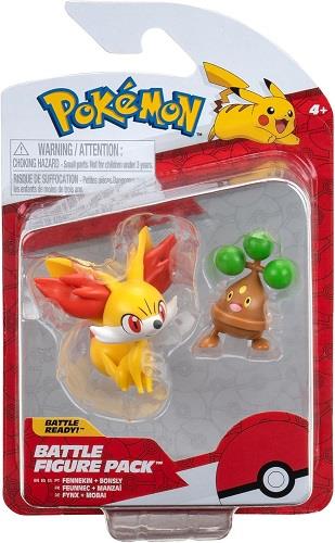 Pokemon Battle Figure Pack - Fennekin and Bonsly