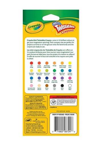 Mini Twistable Crayons 24 pcs