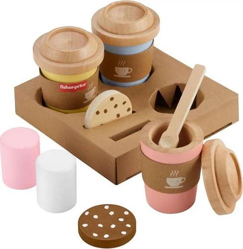 Fisher Price Wooden Coffee To Go Set