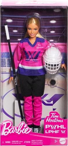 Barbie Tim Hortons PWHL Hockey Player