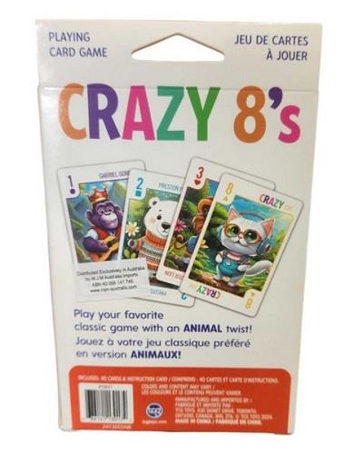 Crazy 8's Playing Card Game