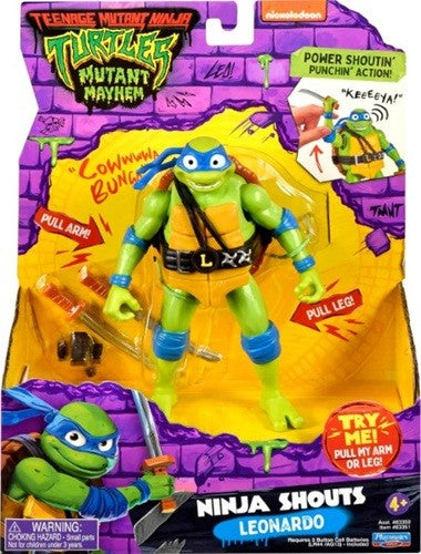 TMNT Ninja Shouts Leonardo Action Figure - Figurine articulée Cris de ninja