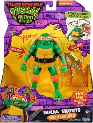 TMNT Ninja Shouts Michelangelo Action Figure - Figurine articulée Cris de ninja