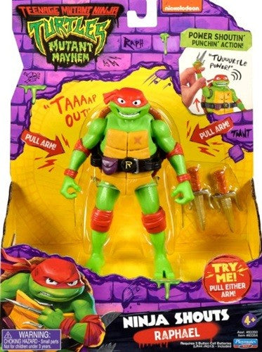 TMNT Ninja Shouts Raphael Action Figure - Figurine articulée Cris de ninja
