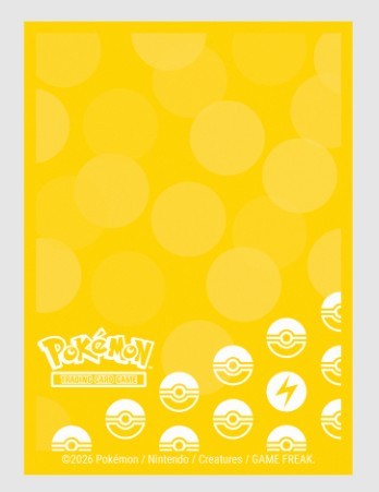 Pokemon Card Sleeves Electric (Yellow) - Protège-cartes électrique (jaune)