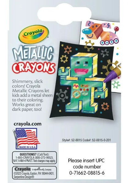 Crayola 24 Metallic Crayons - 24 crayons métallisés