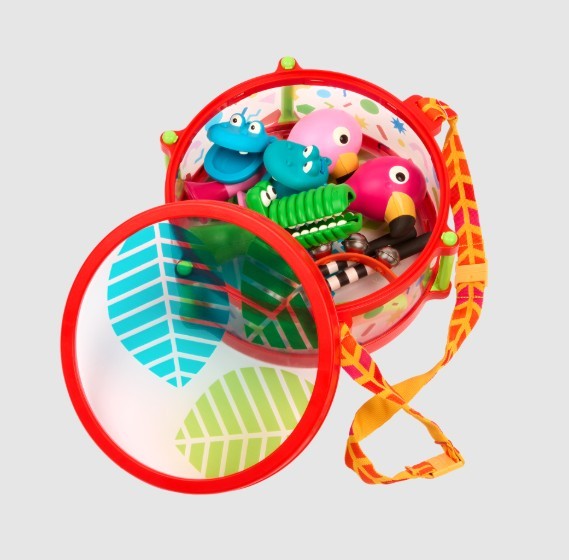 Battat Animal Jamboree Drum / Tambour « Grande fête des animaux »