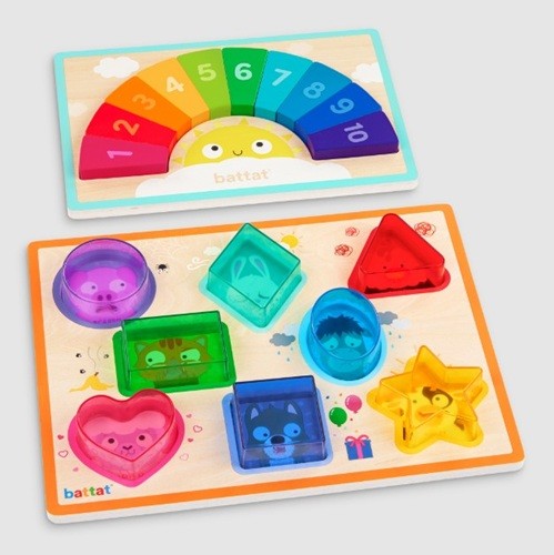 Battat Puzzle Pals Duo de copains casse-tête