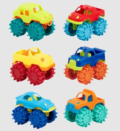 Battat Mini Monster Wheelies Trucks / Mini camions monstres
