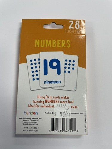 Numbers Flash Cards 123 - Cartes-éclairs des nombres