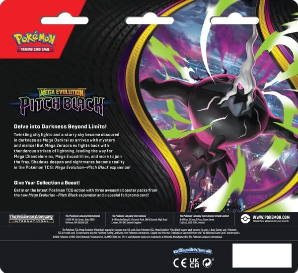 Pokemon Pitch Black Blister 3 Pack