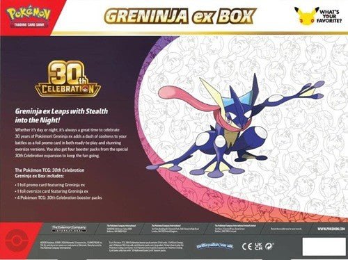 Pokemon 30th Celebration Greninja EX Box - Coffre