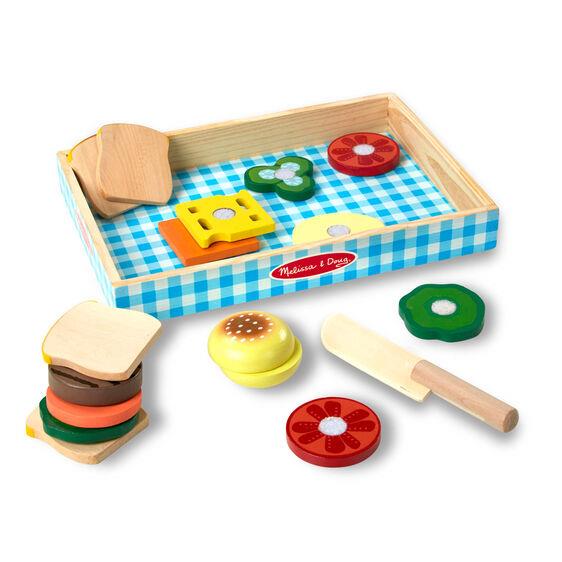 Melissa & Doug Wooden Sandwich Making Set