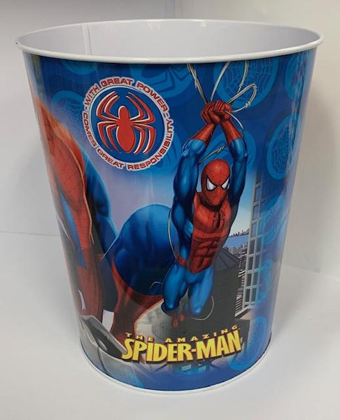Tin Waste Basket Disney Marvel Spider-Man