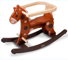 Roudoudou Wooden Rocking Horse (Montreal, In-Store or Pickup ONLY)