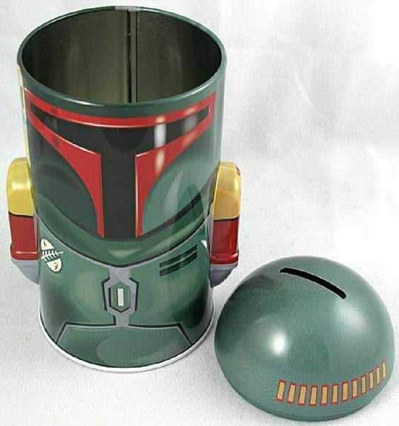 Star Wars Bobba Fett Tin Money Bank