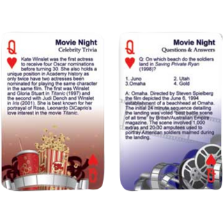 Movie Night Playing Cards