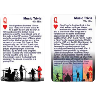 Music Trivia Playing Cards