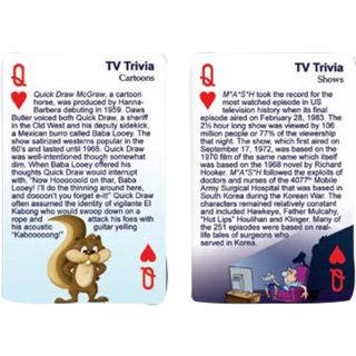 TV Trivia Playing Cards