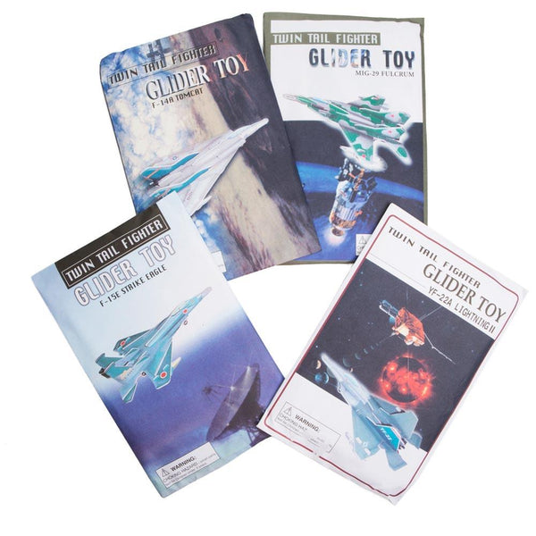 Glider Planes Twin Tail Fighter Airplane (Assorted)