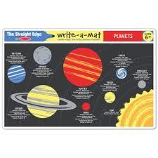 Melissa & Doug Write A Mat Planet Place Mat