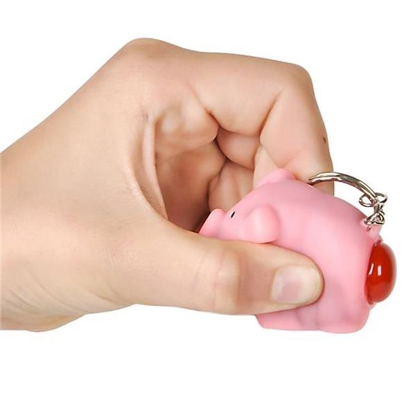 Pooping Pig Keychain / Porte-clés cochon qui fait caca