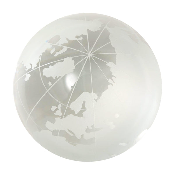 House of Marbles Handmade Frosted & Clear World Map 30mm