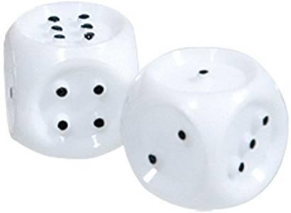 Dice Tactile White