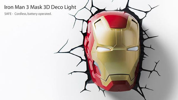 Marvel Iron Man Head Night Light